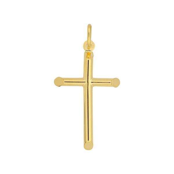 14K Yellow Gold Small Nail Cross Charm Blocher Jewelers Ellwood City, PA