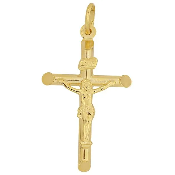 14K Yellow Gold Crucifix Nail Pendant Blocher Jewelers Ellwood City, PA