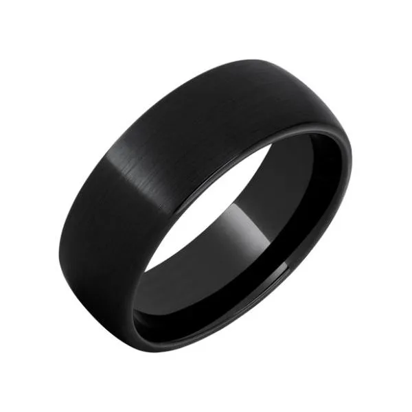 Black Diamond Ceramic Domed Band Blocher Jewelers Ellwood City, PA