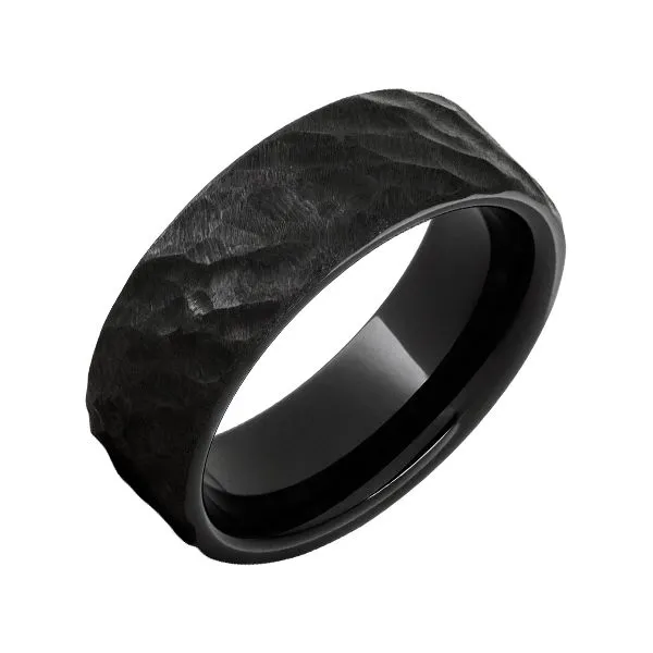 Black Diamond Ceramic Band with "Thor" Finish Blocher Jewelers Ellwood City, PA