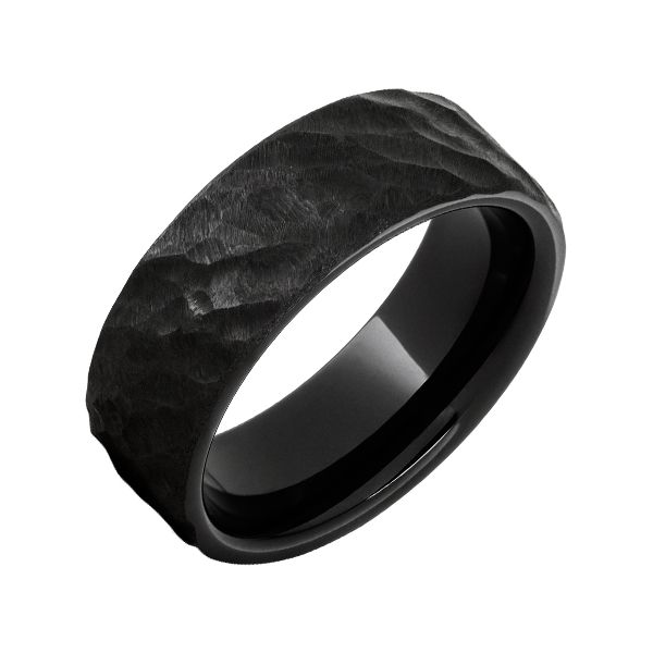 Thor—Black Diamond Ceramic Textured Band Blocher Jewelers Ellwood City, PA