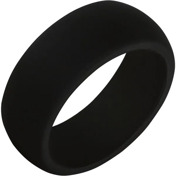 TRUBAND™ SILICONE CLASSIC BLACK RING Size 14 Blocher Jewelers Ellwood City, PA