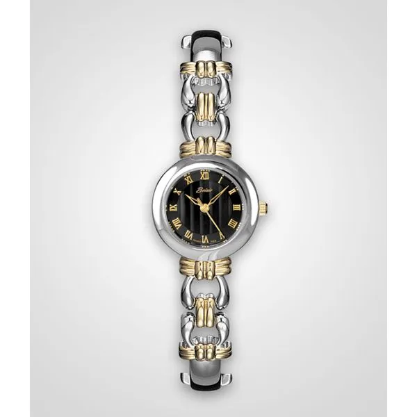 Blocher Swiss Bracelet Watch with Black Face Blocher Jewelers Ellwood City, PA
