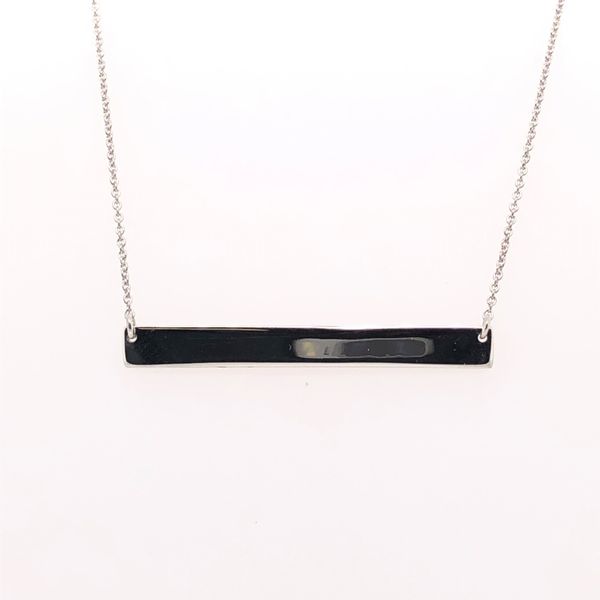Sterling Silver Thin Bar Necklace Image 2 Blocher Jewelers Ellwood City, PA