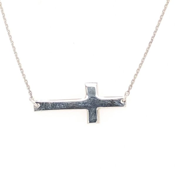 SS Engravable Cross Necklace Blocher Jewelers Ellwood City, PA