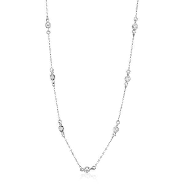 Sterling Silver CZ By The Yard Necklace Blocher Jewelers Ellwood City, PA