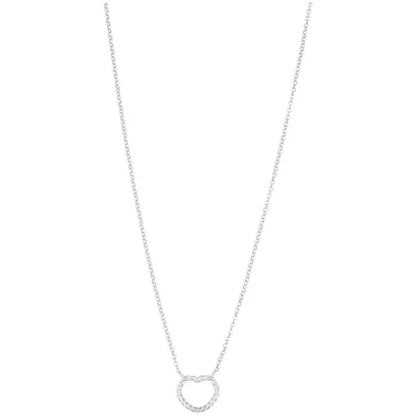 Sterling Silver Diamond Cut Cable With Rope Heart Blocher Jewelers Ellwood City, PA