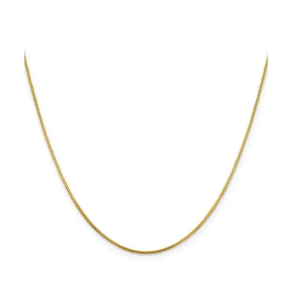 Gold-Plated Sterling Silver .8mm Box Chain 18" Blocher Jewelers Ellwood City, PA