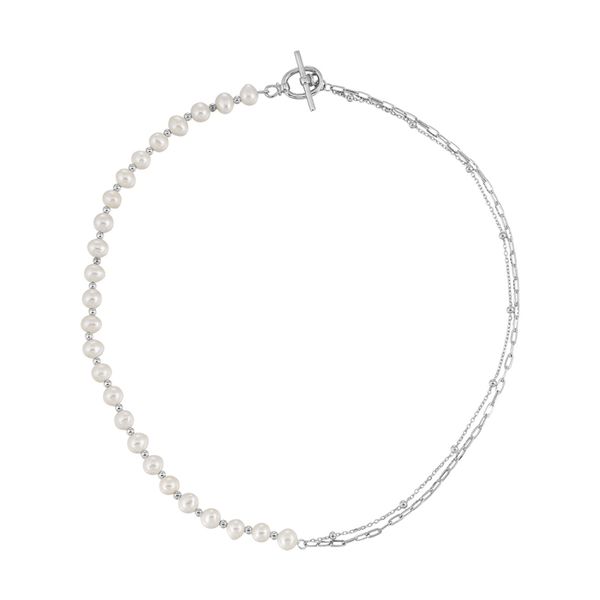 Sterling Silver Bead Chain, Paperclip Chain and Pearl Necklace Blocher Jewelers Ellwood City, PA