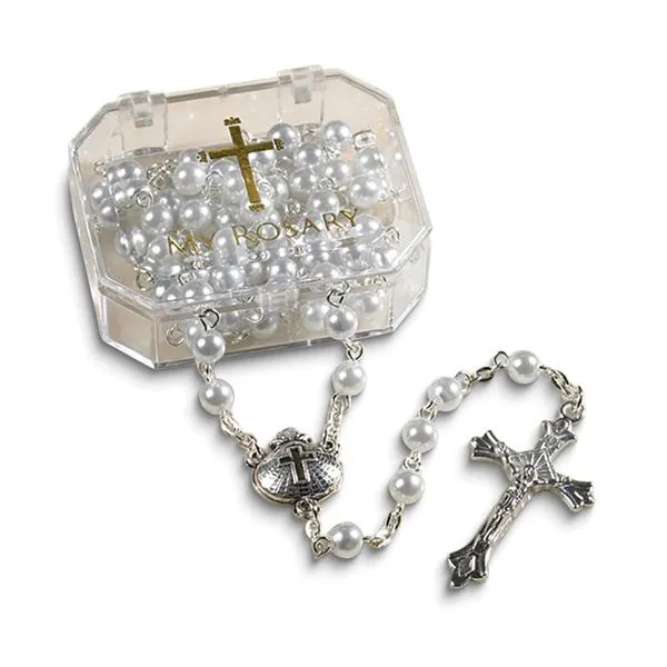 Blue Imitation Pearl Beads Baptism 20