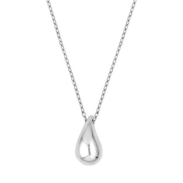 Sterling Silver Teardrop Pendant Forzentina Necklace 18