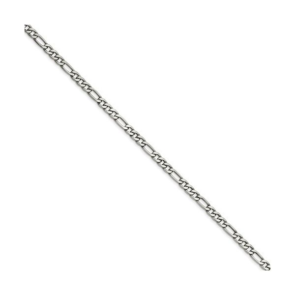 Stainless Steel Figaro Chain Blocher Jewelers Ellwood City, PA