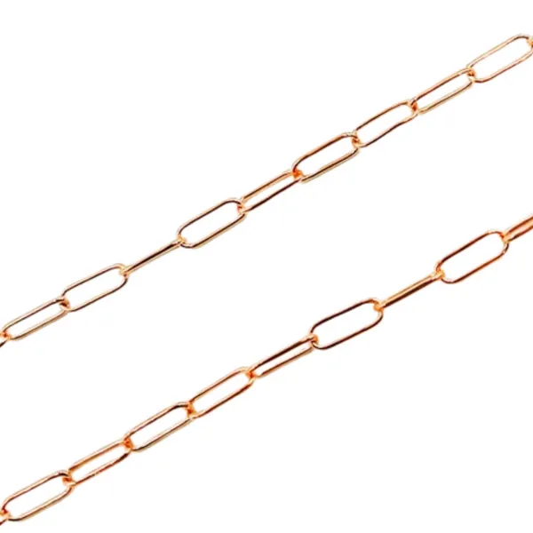 Rose Gold-Filled Paperclip Chain Blocher Jewelers Ellwood City, PA