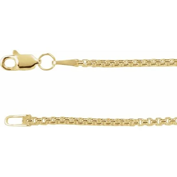 14K Yellow Gold-Filled 1.8 mm Rounded Box 18" Chain Blocher Jewelers Ellwood City, PA