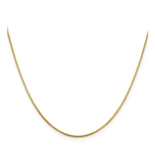 Flash Gold-plated Sterling Silver .8mm Box Chain 16