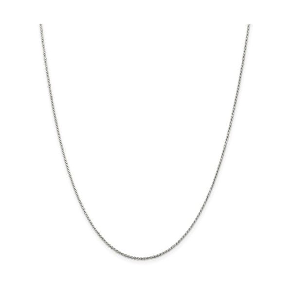SS 1.2mm Diamond Cut Rope Chain length 18 Blocher Jewelers Ellwood City, PA