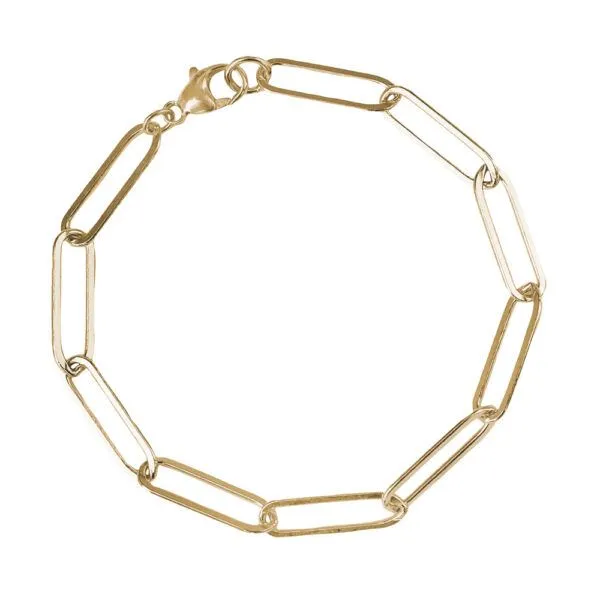 Gold Plated Paperclip Bracelet Blocher Jewelers Ellwood City, PA