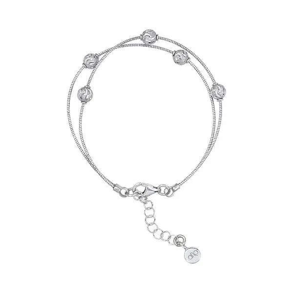 Sterling Silver Diamond Cut Bead Bracelet Blocher Jewelers Ellwood City, PA