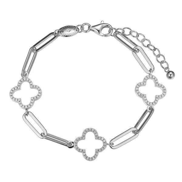 Sterling Silver Bracelet Made with Paperclip Chain Blocher Jewelers Ellwood City, PA