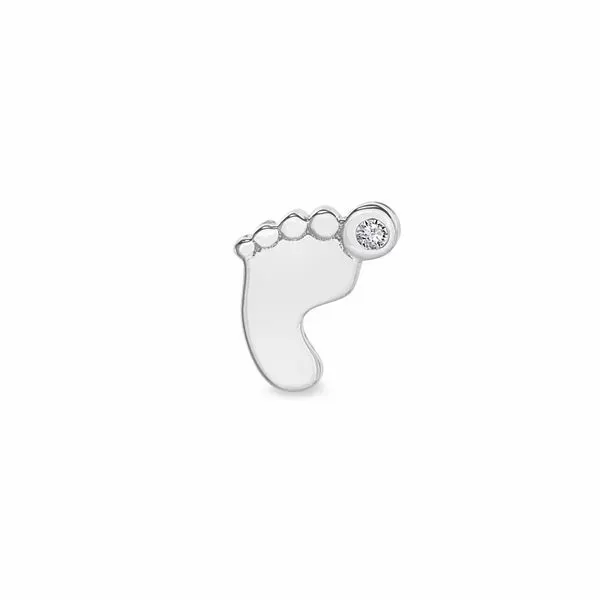 Sterling Silver Baby Footprint Charm Blocher Jewelers Ellwood City, PA