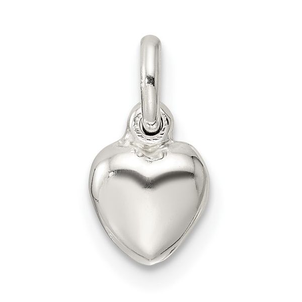 Sterling Silver Small Puffed Heart Charm Blocher Jewelers Ellwood City, PA