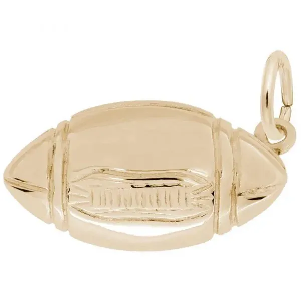 Gold Plated Football Charm Blocher Jewelers Ellwood City, PA