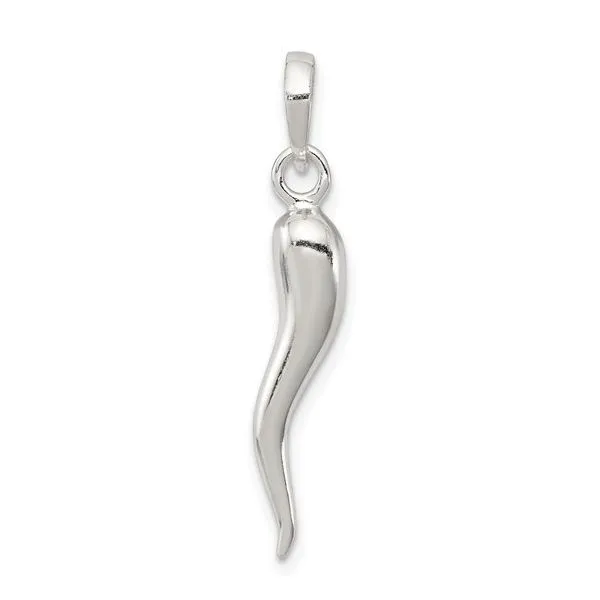 Sterling Silver Italian Horn Charm Blocher Jewelers Ellwood City, PA