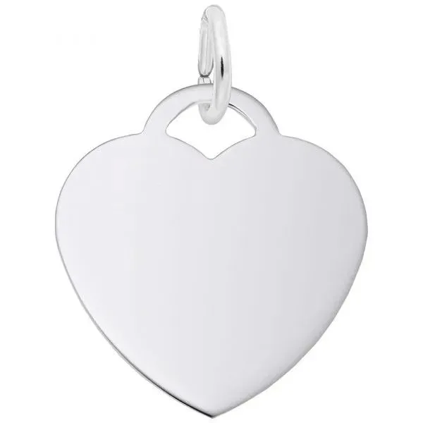 Sterling Silver Medium Heart Charm Blocher Jewelers Ellwood City, PA