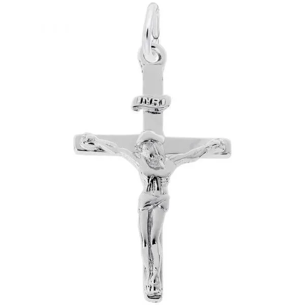 Sterling Silver Crucifix Charm Blocher Jewelers Ellwood City, PA