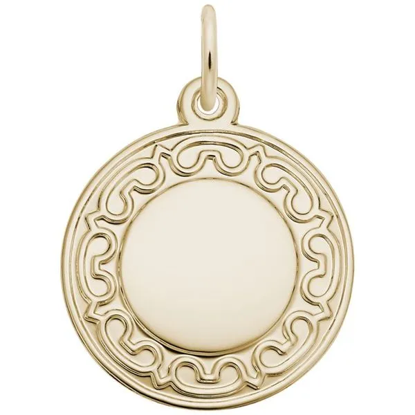 GP Ornate Round Disc Charm 0.69