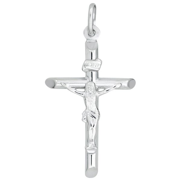 Sterling Silver Crucifix Charm Blocher Jewelers Ellwood City, PA