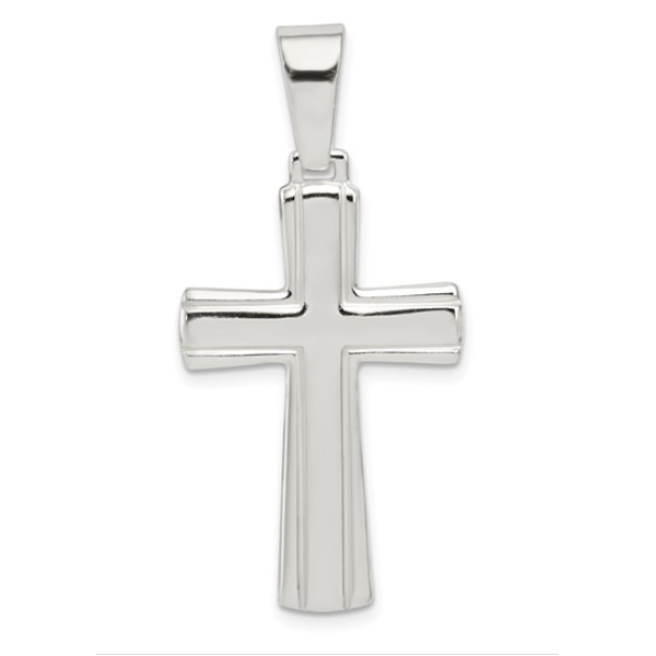 Sterling Silver Polished Cross Pendant Blocher Jewelers Ellwood City, PA