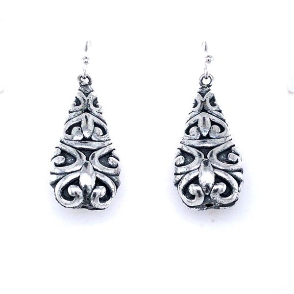 Silver Bali Style Dangle Earrings Blocher Jewelers Ellwood City, PA