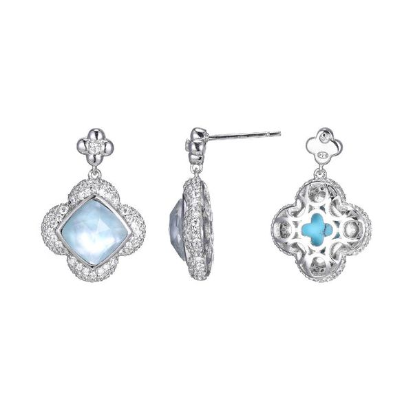 Sterling Silver Triple Stone Earrings Blocher Jewelers Ellwood City, PA