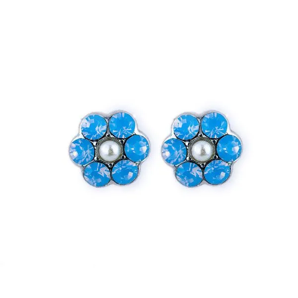 Silver Petite Flower Post Earrings in Cosmo Blocher Jewelers Ellwood City, PA