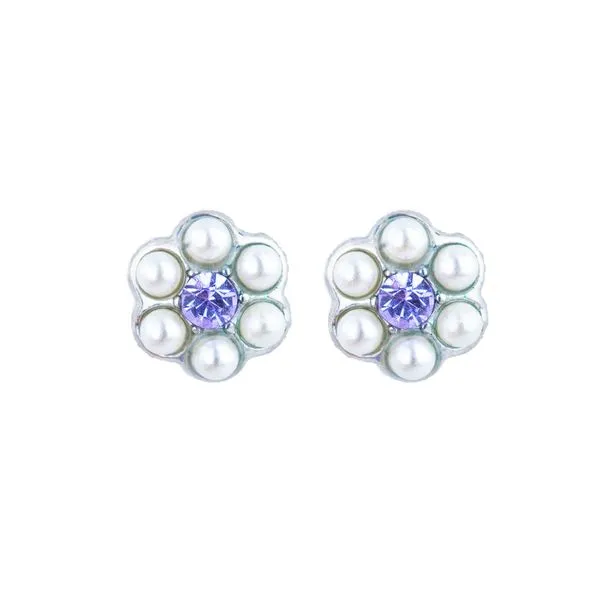 Petite Flower Post Earrings in Romance Blocher Jewelers Ellwood City, PA