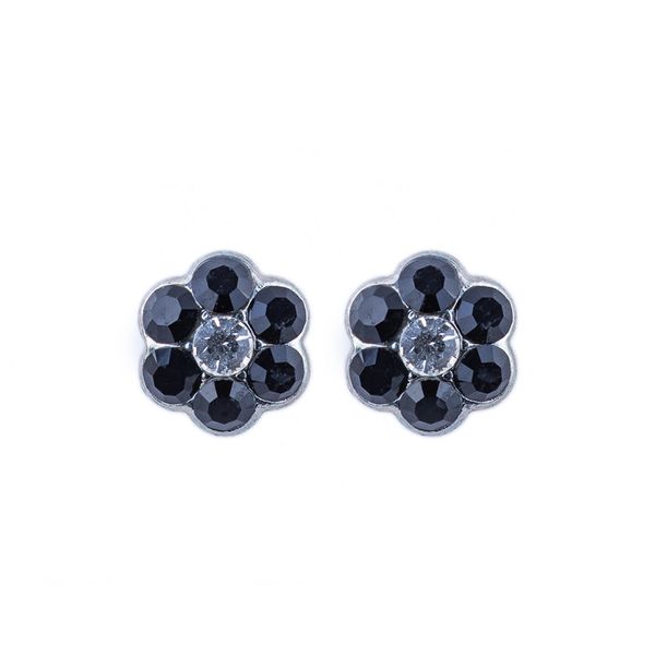 Petite Flower Post Earrings in Checkmate Blocher Jewelers Ellwood City, PA