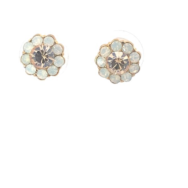 Mariana - Crystal Moonlight Flower Studs Blocher Jewelers Ellwood City, PA
