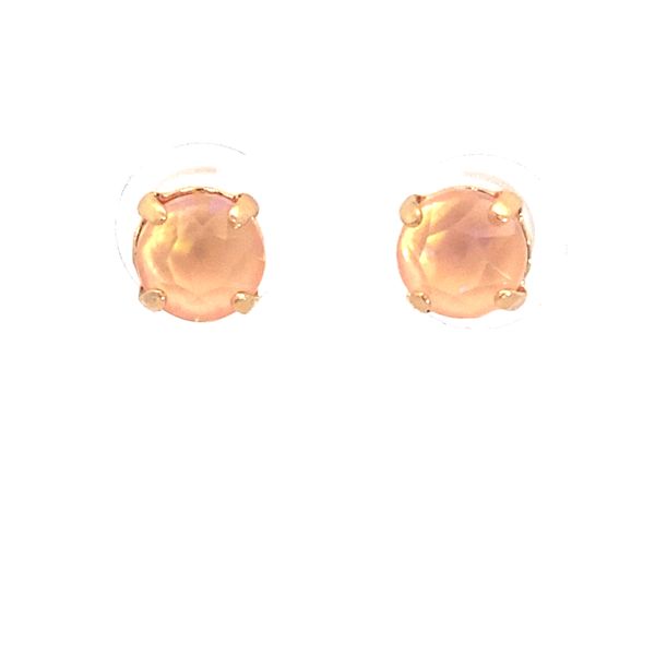 Mariana - Gold Plated Peach Studs Blocher Jewelers Ellwood City, PA