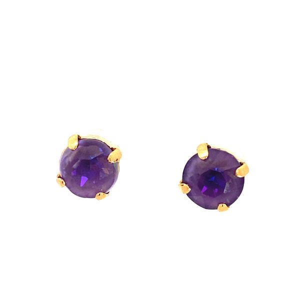 Mariana - Gold Plated Purple Studs Blocher Jewelers Ellwood City, PA