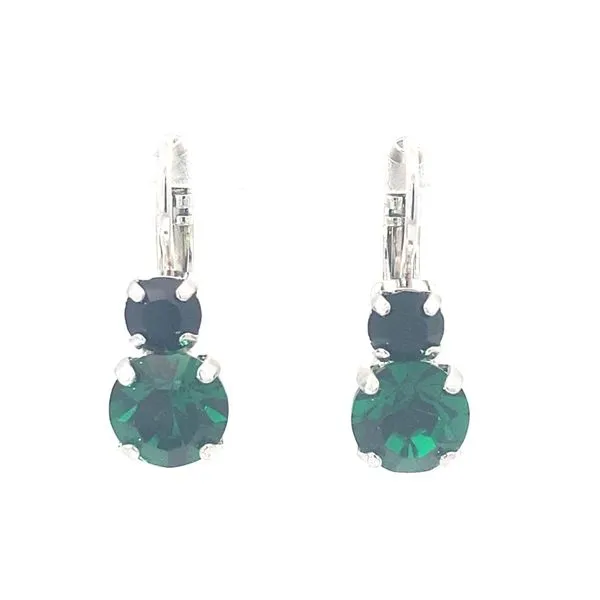 Mariana - Green and Black Dangle Leverbacks Blocher Jewelers Ellwood City, PA