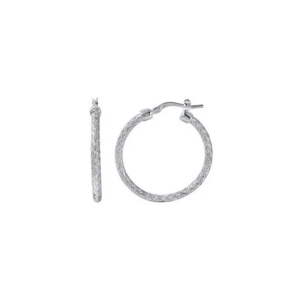 Sterling Silver Round Hoop Earrings Blocher Jewelers Ellwood City, PA