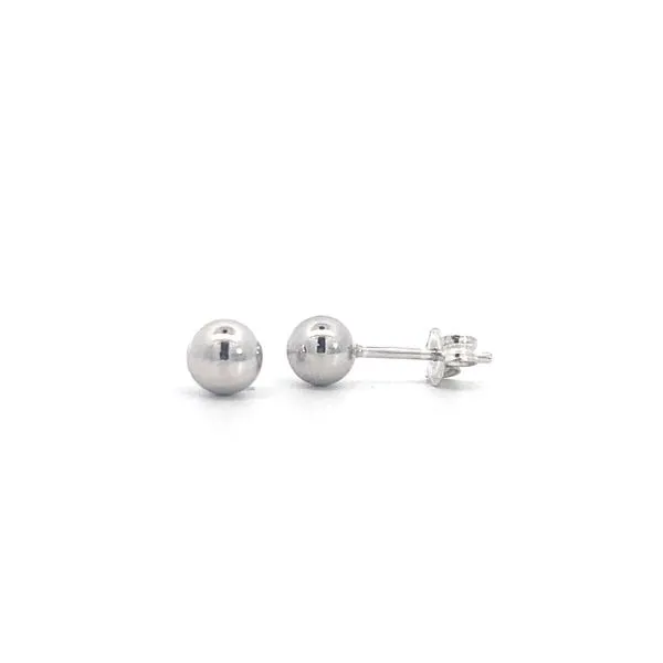 Sterling Silver 5mm Ball Stud Earrings Blocher Jewelers Ellwood City, PA