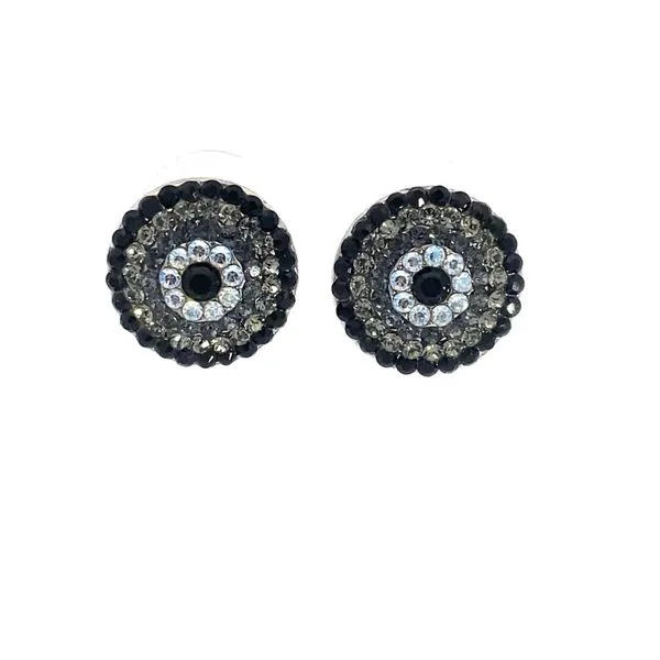 Mariana - Black Floral Studs Blocher Jewelers Ellwood City, PA