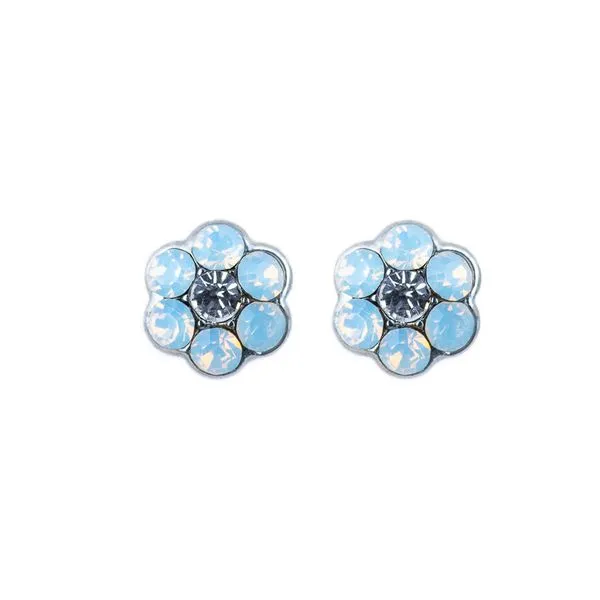Mariana - White Opal Flower Studs Blocher Jewelers Ellwood City, PA