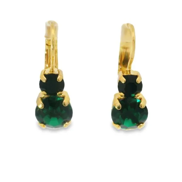 Mariana Yellow Two-Stone Leverback Drop Earrings Blocher Jewelers Ellwood City, PA
