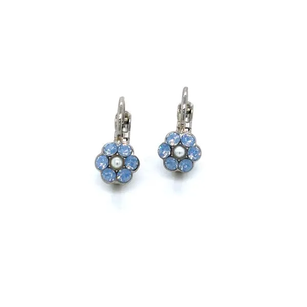 Silver Petite Flower Dangle Earrings Blocher Jewelers Ellwood City, PA