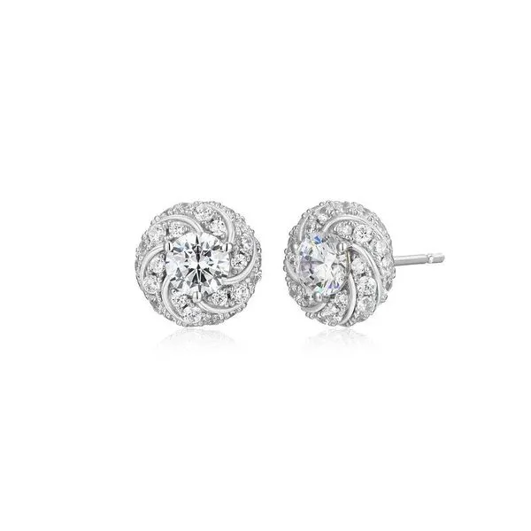 Sterling Silver CZ Knot Studs Blocher Jewelers Ellwood City, PA