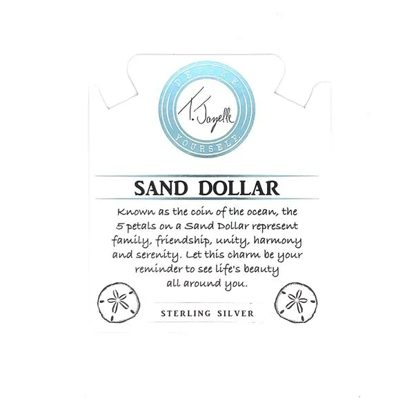 Sand Moonstone Gemstone Bracelet with Sterling Silver Sand Dollar Charm Image 2 Blocher Jewelers Ellwood City, PA