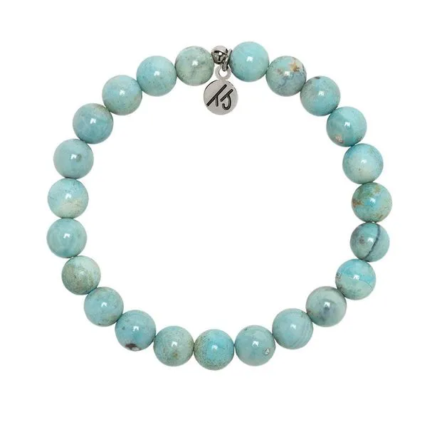 Defining Bracelet- Confidence Bracelet with Robins Egg Agate Gemstones Blocher Jewelers Ellwood City, PA